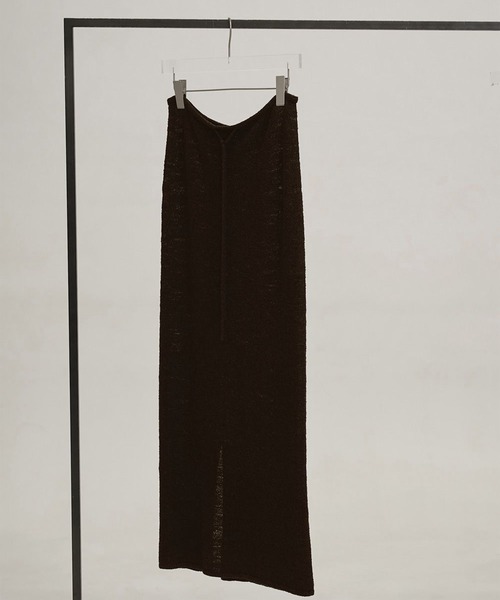 TODAYFUL(トゥデイフル)の「【TODAYFUL/トゥデイフル】Miniboucle Knit Skirt/ニットスカート(スカート・レディース・キナリ/ダークグレー/チョコ・36/38)」の5枚目の写真