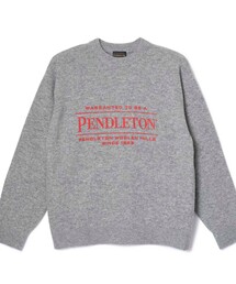 PENDLETON（ペンドルトン）の「【PENDLETON/ペンドルトン】 ロゴプリントクルーネックニット(7GG)（ニット/セーター）」