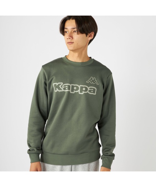 セール】Kappa カッパ 軽量 裏起毛 クルーネック スウェット