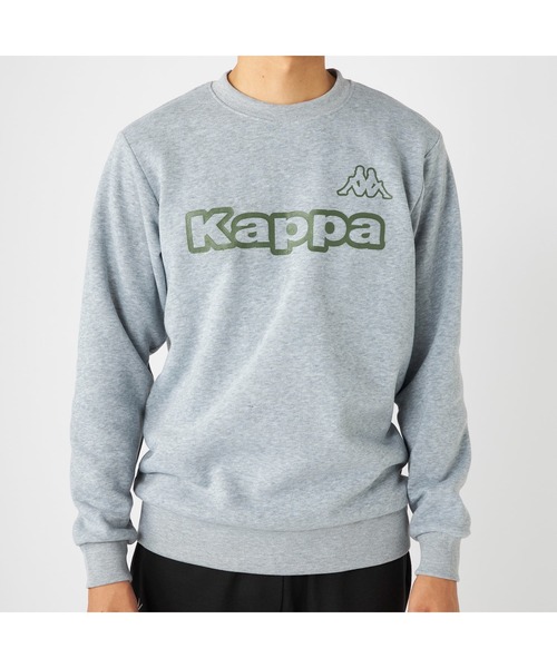 Kappa(カッパ)の「Kappa カッパ 軽量 裏起毛 クルーネック スウェット トレーナー(スウェット・メンズ・ブラック/カーキ/杢グレー・M/L/LL)」の20枚目の写真
