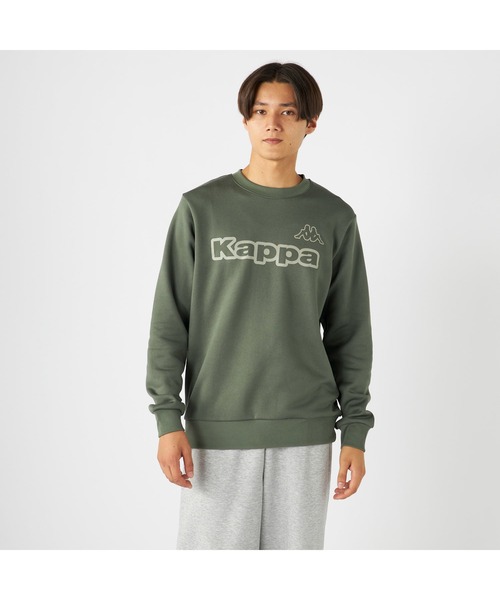 セール】Kappa カッパ 軽量 裏起毛 クルーネック スウェット