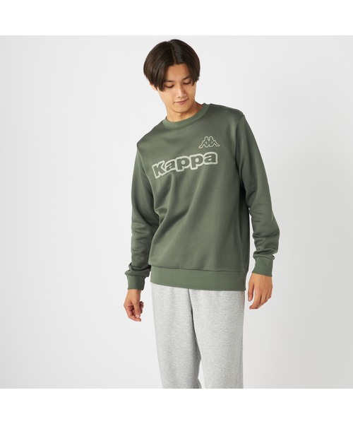 セール】Kappa カッパ 軽量 裏起毛 クルーネック スウェット