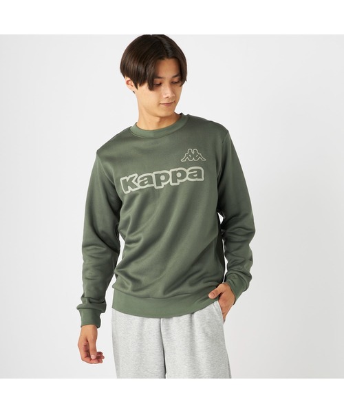 セール】Kappa カッパ 軽量 裏起毛 クルーネック スウェット