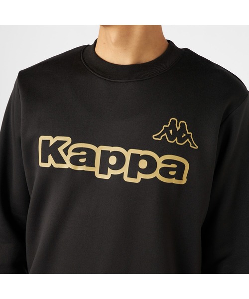 Kappa(カッパ)の「Kappa カッパ 軽量 裏起毛 クルーネック スウェット トレーナー(スウェット・メンズ・ブラック/カーキ/杢グレー・M/L/LL)」の13枚目の写真