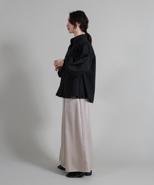 select MOCA Et(セレクトモカエト)の「【Et】Satin Washer Narrow Skirt(スカート・レディース・ブラウン/ベージュ/ブラック・LARGE/MEDIUM)」の8枚目の写真