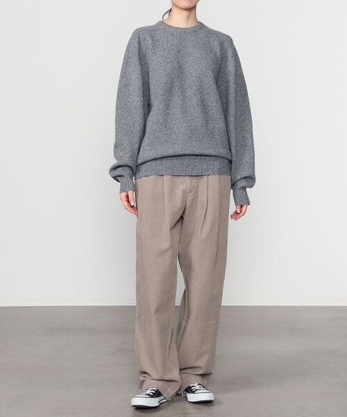 Glenmac | ジーロンラム クルーネックサドルニット WOMEN（ニット