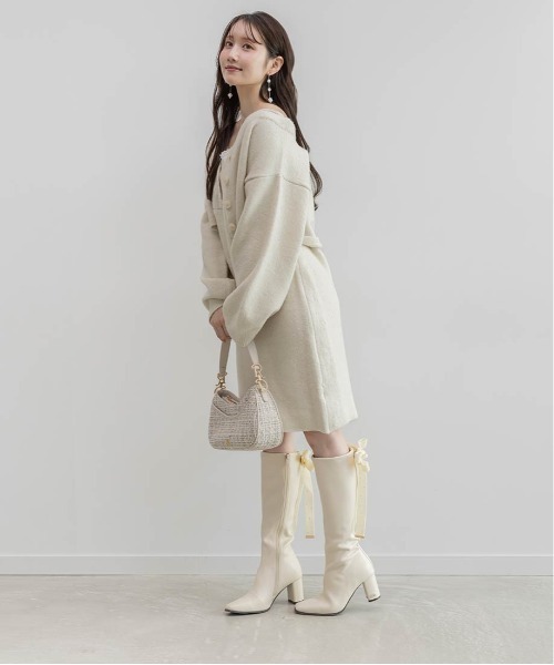 RANDA(ランダ)の「カーディガンセットミニワンピース(ワンピース・レディース・グレー/アイボリー/ベージュ・0/1)」の21枚目の写真