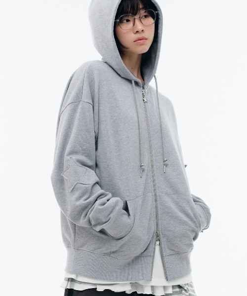 【TUOMIO】FRILL LAYERED HOOD