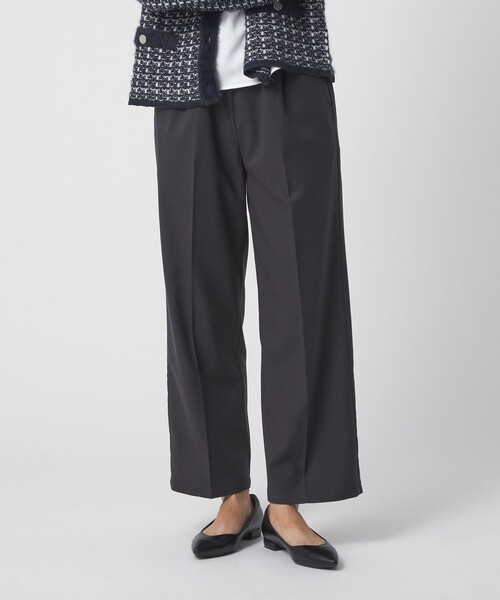 A DAY IN THE LIFE UNITED ARROWS(アデイインザライフユナイテッドアローズ)の「ウラケ ワイドパンツ‐ウォッシャブル‐<A DAY IN THE LIFE>(その他パンツ・レディース・ネイビー/ダークグレー/ダークブラウン/オフホワイト・36/38/40)」の5枚目の写真