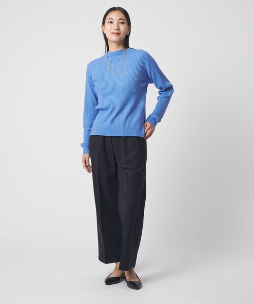 A DAY IN THE LIFE UNITED ARROWS(アデイインザライフユナイテッドアローズ)の「ウラケ ワイドパンツ‐ウォッシャブル‐<A DAY IN THE LIFE>(その他パンツ・レディース・ネイビー/ダークグレー/ダークブラウン/オフホワイト・36/38/40)」の12枚目の写真