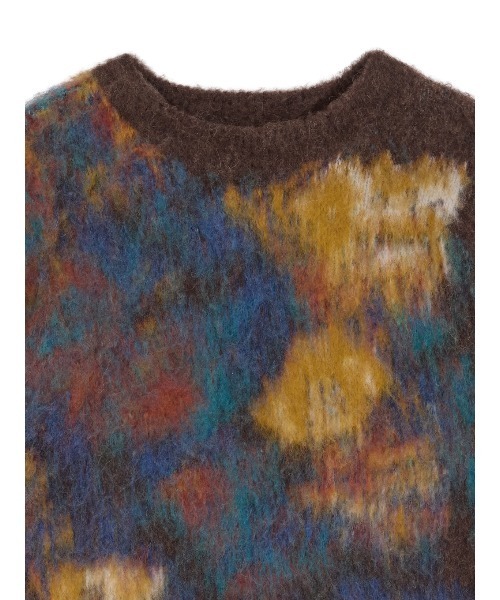 WILTED FLOWER MOHAIR JACQUARD KNIT TOP（ニット/セーター）｜Ameri