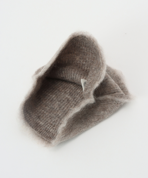 ORCIVAL（オーシバル）の「ORCIVAL/オーシバル MOHAIRニットキャップ #OR-H0374（ニットキャップ/ビーニー・レディース・ベージュ系その他/チャコールグレー・FREE）」の6枚目の写真