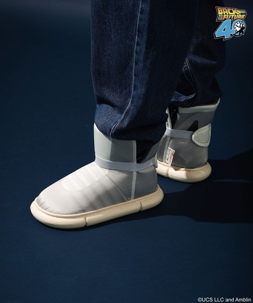 niko and...（ニコアンド）の「【バック・トゥ・ザ・フューチャー】コラボ ルームシューズ（ルームシューズ/スリッパ・レディース・グレー・MEDIUM/LARGE）」の2枚目の写真
