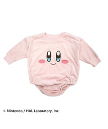 トイザらス・ベビーザらス（トイザラスベビーザラス）の「KIRBY  Baby  長袖ボディースーツ  顔ドッカン  マシュマロフリース  カービィ（ロンパース）」