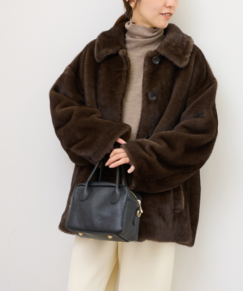 JOURNAL STANDARD relume(ジャーナルスタンダード レリューム)の「ファーブルゾン(ブルゾン・レディース・ブラウン・FREE)」の5枚目の写真