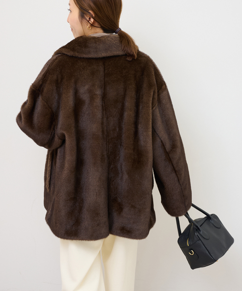 JOURNAL STANDARD relume(ジャーナルスタンダード レリューム)の「ファーブルゾン(ブルゾン・レディース・ブラウン・FREE)」の7枚目の写真