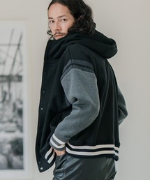 ブランド古着】CAMBIO｜カンビオのスタジャン（ブラック/黒色系