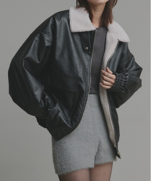 セール】ヴィンテージライク ボアブルゾン（ブルゾン）｜ad thie