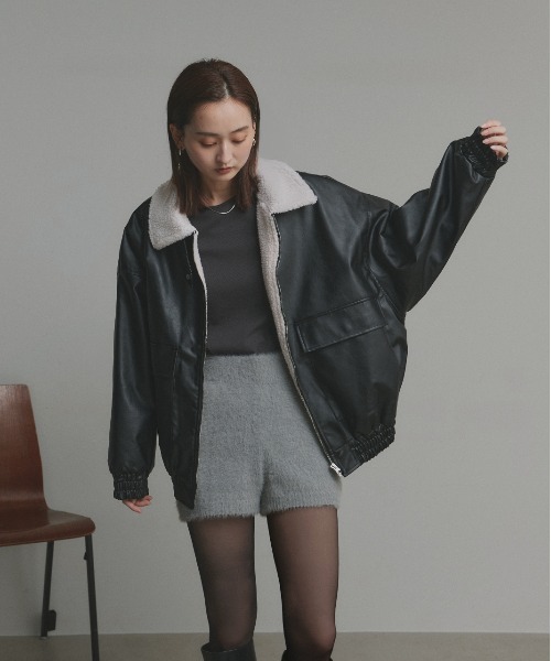 セール】ヴィンテージライク ボアブルゾン（ブルゾン）｜ad thie