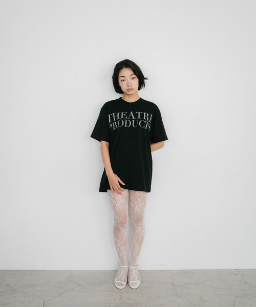 THEATRE PRODUCTS（シアタープロダクツ）の「THEATRE PRODUCTSロゴTシャツ（Tシャツ/カットソー・レディース・ホワイト/ブラック・FREE）」の12枚目の写真