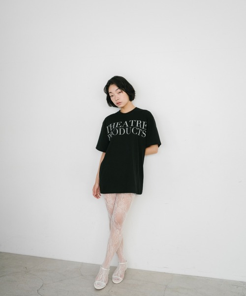 THEATRE PRODUCTS（シアタープロダクツ）の「THEATRE PRODUCTSロゴTシャツ（Tシャツ/カットソー・レディース・ホワイト/ブラック・FREE）」の13枚目の写真