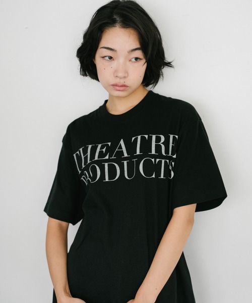 THEATRE PRODUCTS（シアタープロダクツ）の「THEATRE PRODUCTSロゴTシャツ（Tシャツ/カットソー・レディース・ホワイト/ブラック・FREE）」の14枚目の写真