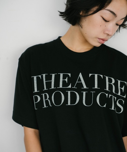 THEATRE PRODUCTS（シアタープロダクツ）の「THEATRE PRODUCTSロゴTシャツ（Tシャツ/カットソー・レディース・ホワイト/ブラック・FREE）」の18枚目の写真