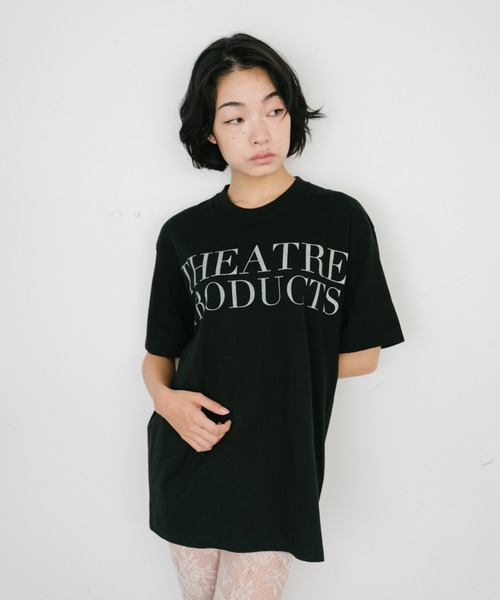 THEATRE PRODUCTS（シアタープロダクツ）の「THEATRE PRODUCTSロゴTシャツ（Tシャツ/カットソー・レディース・ホワイト/ブラック・FREE）」の19枚目の写真