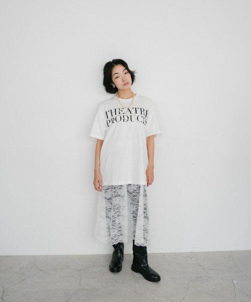 THEATRE PRODUCTS（シアタープロダクツ）の「THEATRE PRODUCTSロゴTシャツ（Tシャツ/カットソー・レディース・ホワイト/ブラック・FREE）」の20枚目の写真
