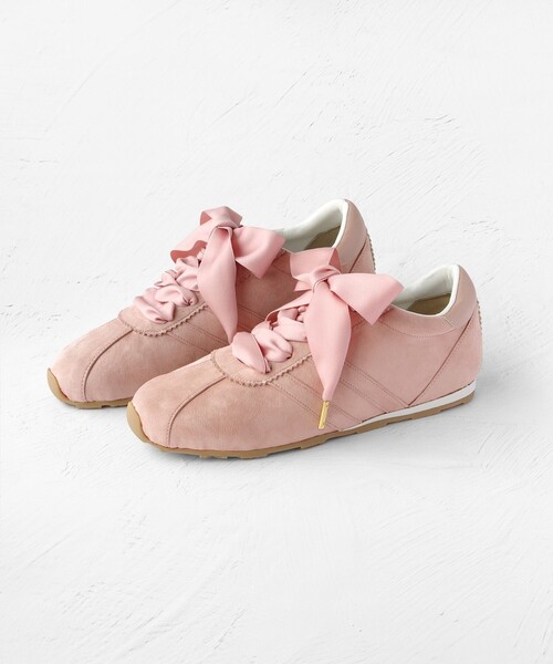 TOCCA（トッカ）の「TOCCA LOGO SUEDELIKE SNEAKERS スニーカー（スニーカー・レディース・アイボリー系/ライトグレー系/ピンク系/ホワイト系/ブラック系・37/36/35/39/38）」の5枚目の写真