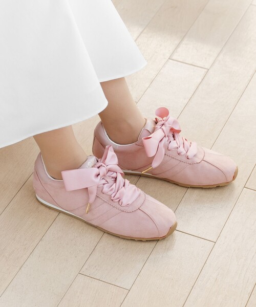 TOCCA（トッカ）の「TOCCA LOGO SUEDELIKE SNEAKERS スニーカー（スニーカー・レディース・アイボリー系/ライトグレー系/ピンク系/ホワイト系/ブラック系・37/36/35/39/38）」の21枚目の写真