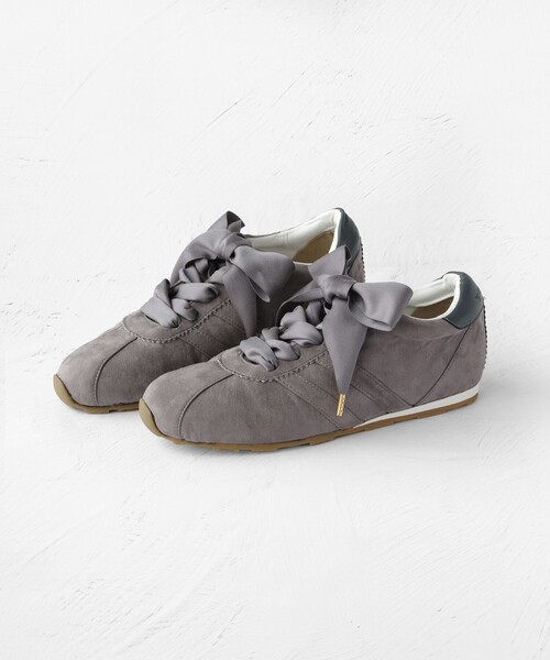 TOCCA（トッカ）の「TOCCA LOGO SUEDELIKE SNEAKERS スニーカー（スニーカー・レディース・アイボリー系/ライトグレー系/ピンク系/ホワイト系/ブラック系・37/36/35/39/38）」の14枚目の写真