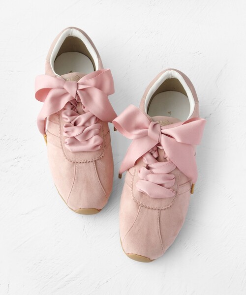 TOCCA（トッカ）の「TOCCA LOGO SUEDELIKE SNEAKERS スニーカー（スニーカー・レディース・アイボリー系/ライトグレー系/ピンク系/ホワイト系/ブラック系・37/36/35/39/38）」の15枚目の写真