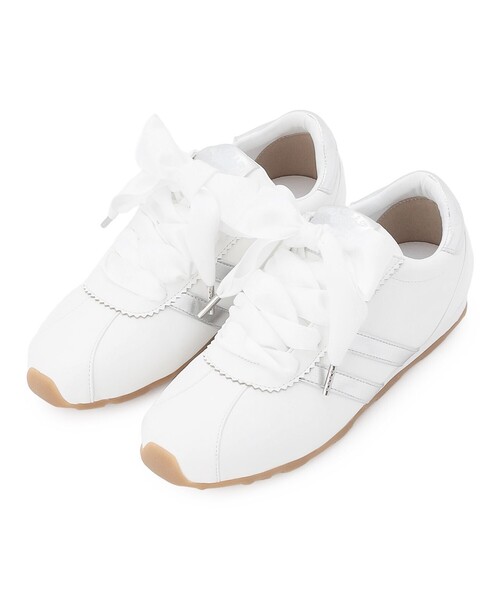TOCCA（トッカ）の「TOCCA LOGO SUEDELIKE SNEAKERS スニーカー（スニーカー・レディース・アイボリー系/ライトグレー系/ピンク系/ホワイト系/ブラック系・37/36/35/39/38）」の17枚目の写真