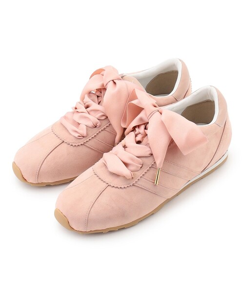 TOCCA（トッカ）の「TOCCA LOGO SUEDELIKE SNEAKERS スニーカー（スニーカー・レディース・アイボリー系/ライトグレー系/ピンク系/ホワイト系/ブラック系・37/36/35/39/38）」の8枚目の写真