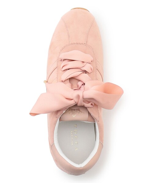 TOCCA（トッカ）の「TOCCA LOGO SUEDELIKE SNEAKERS スニーカー（スニーカー・レディース・アイボリー系/ライトグレー系/ピンク系/ホワイト系/ブラック系・37/36/35/39/38）」の13枚目の写真