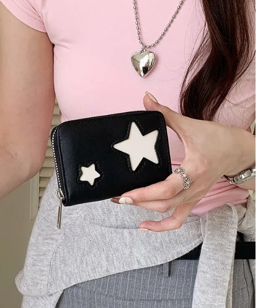 Port（ポート）の「【 Port / ポート 】 スターパッチ カードケース（カードケース・レディース・シルバー/ブラック・FREE）」の4枚目の写真