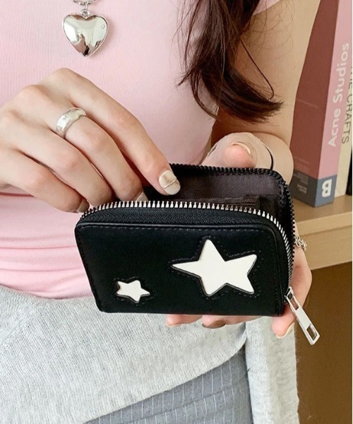 Port（ポート）の「【 Port / ポート 】 スターパッチ カードケース（カードケース・レディース・シルバー/ブラック・FREE）」の5枚目の写真