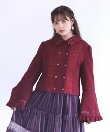 レディースのジャケット/アウター（レッド/赤色系・フリル