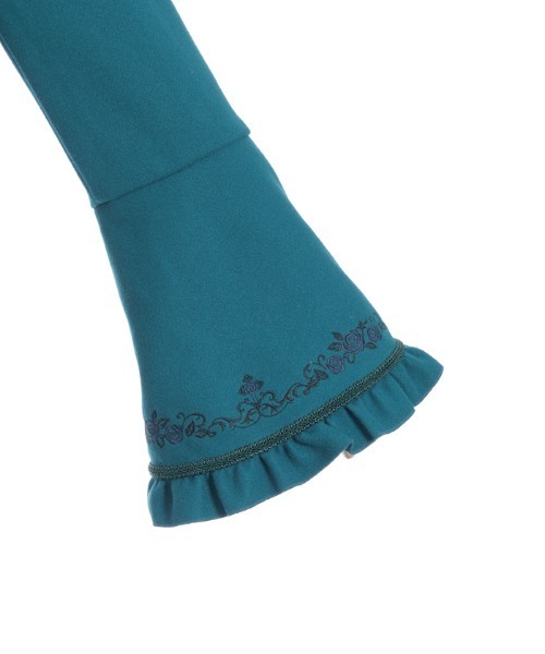 axes femme(アクシーズファム)の「刺繍入ジャカード切替コート(ピーコート・レディース・ワイン/ブラック/ブルーグリーン・MEDIUM)」の18枚目の写真