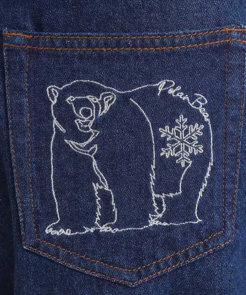 Cutie Blonde（キューティーブロンド）の「【旭山動物園応援商品】ポケット刺繍デニム（デニムパンツ・レディース・ブラック/ネイビー・03/04/01/02）」の6枚目の写真