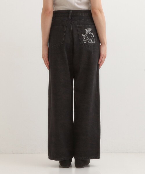 Cutie Blonde（キューティーブロンド）の「【旭山動物園応援商品】ポケット刺繍デニム（デニムパンツ・レディース・ブラック/ネイビー・03/04/01/02）」の9枚目の写真