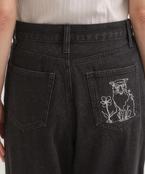 Cutie Blonde（キューティーブロンド）の「【旭山動物園応援商品】ポケット刺繍デニム（デニムパンツ・レディース・ブラック/ネイビー・03/04/01/02）」の12枚目の写真