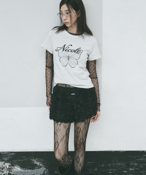 NICK&NICOLE(ニックアンドニコール)の「FLOWER MICRO SHORT PANTS_BLACK(その他パンツ・レディース・その他・FREE)」の6枚目の写真