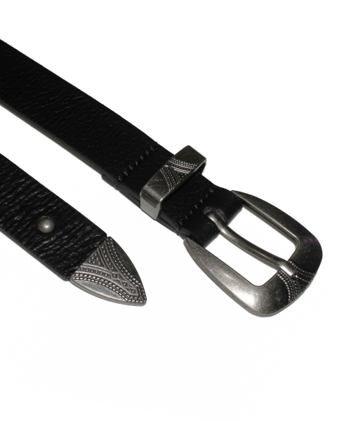 AAKAM（アーカム）の「Western Studded Leather Belt (Black)（ベルト・レディース・その他・FREE）」の2枚目の写真
