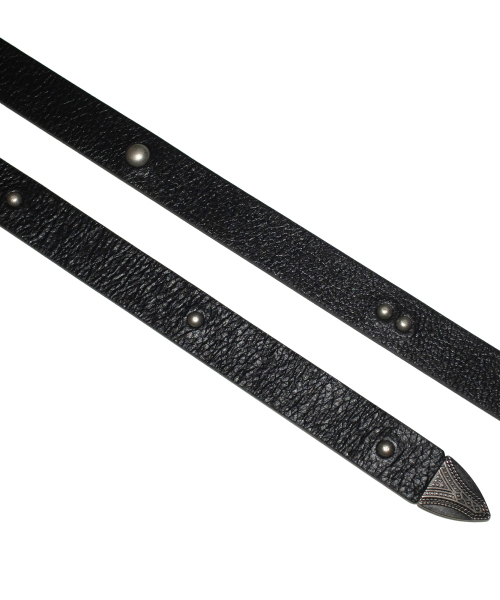 AAKAM（アーカム）の「Western Studded Leather Belt (Black)（ベルト・レディース・その他・FREE）」の3枚目の写真
