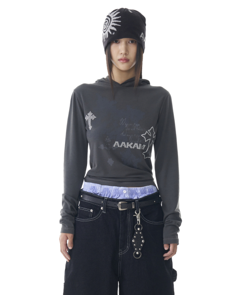 AAKAM（アーカム）の「Western Studded Leather Belt (Black)（ベルト・レディース・その他・FREE）」の6枚目の写真
