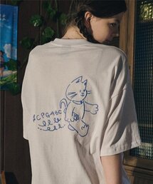 CPGN STUDIO（コンパーニョ）の「ABC CAT Embroidery Short Sleeve T-shirt White（Tシャツ/カットソー・メンズ）」