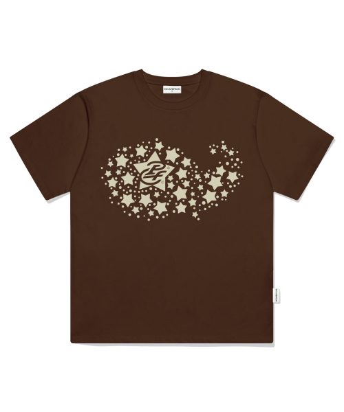 ESCAPEFROM(エスケープフロム)の「スターホエールプリントオーバーサイズ半袖Tシャツブラウン(Tシャツ/カットソー・レディース・その他・SMALL/MEDIUM/LARGE)」の1枚目の写真