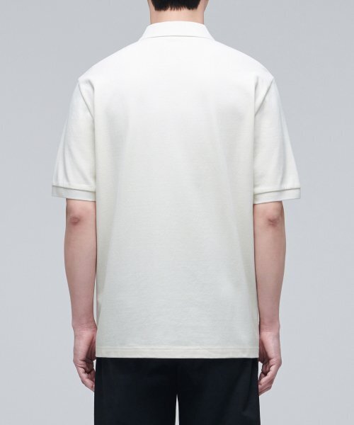 MUSINSA STANDARD(ムシンサスタンダード)の「ベーシックピケポロシャツ【クリーム】(ポロシャツ・メンズ・その他・X-LARGE/XX-LARGE/XXX-LARGE/LARGE/MEDIUM/SMALL)」の4枚目の写真